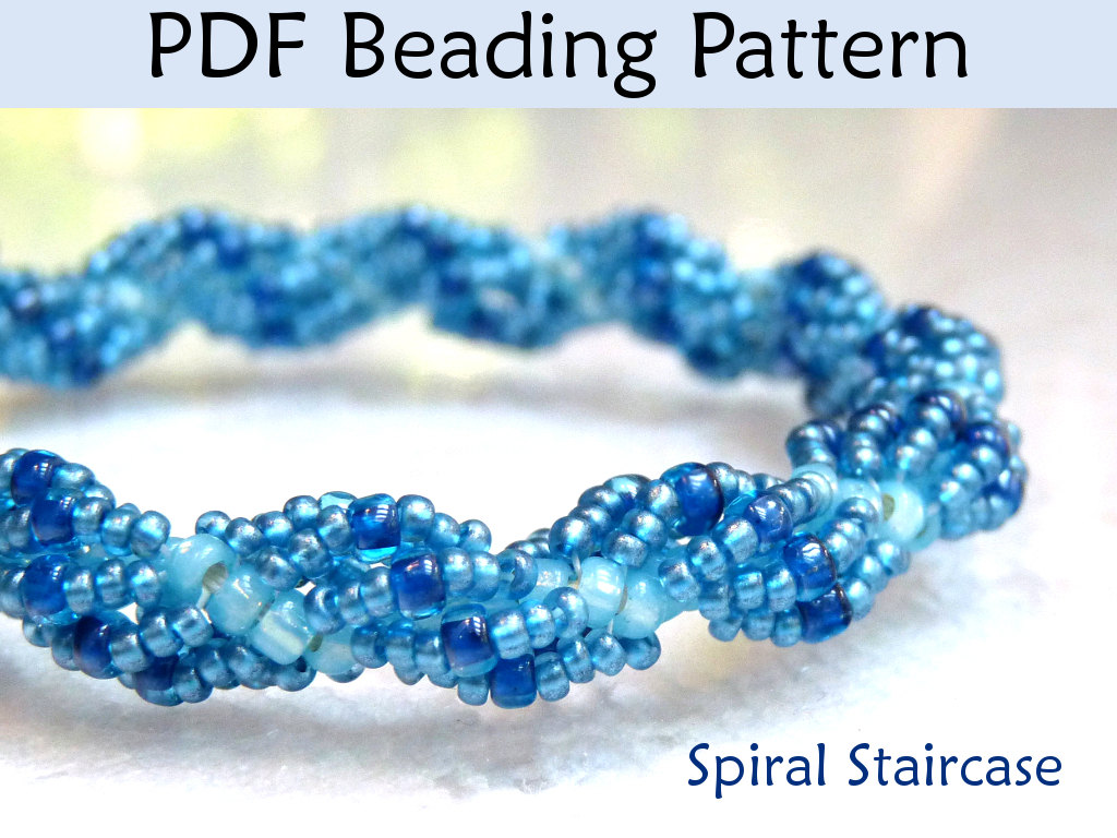 Jewelry Patterns, Beading Tutorial, Bracelet Jewelry, Spiral Stitch