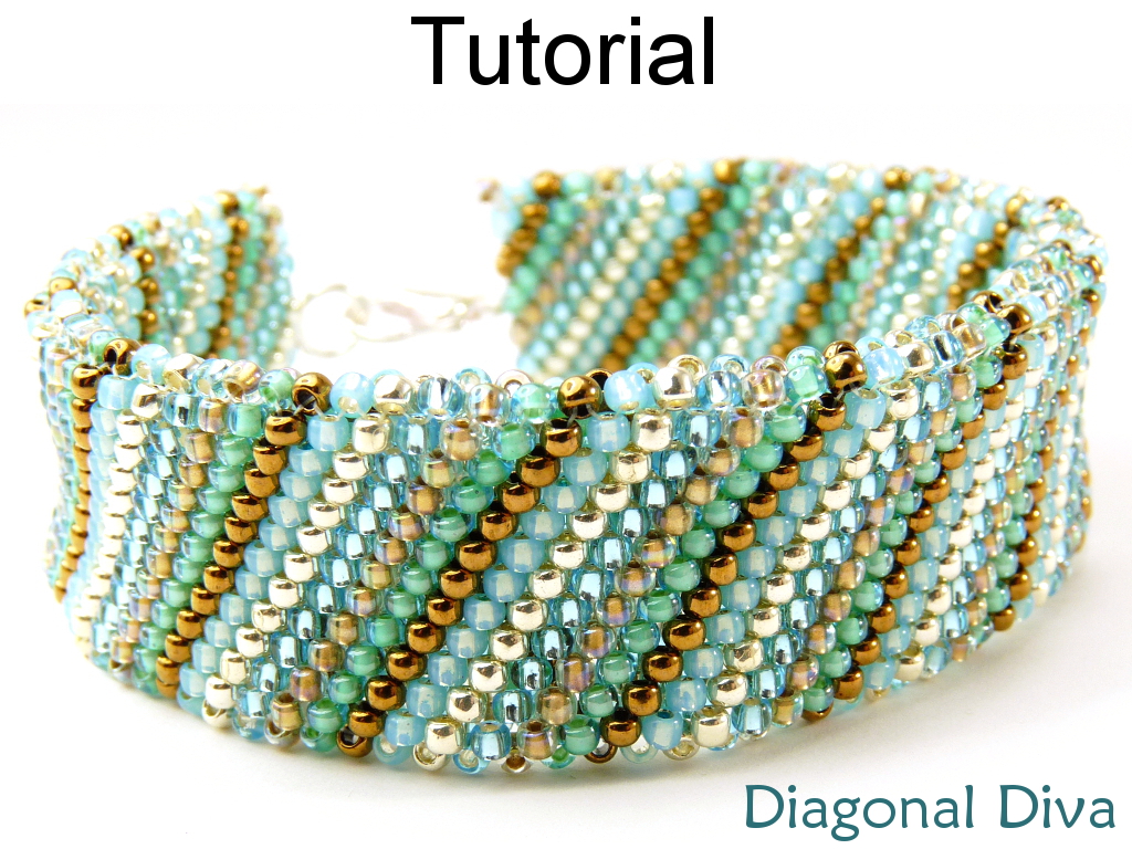 Beading Tutorial Bracelet Flat Tubular Peyote Stitch Simple Bead