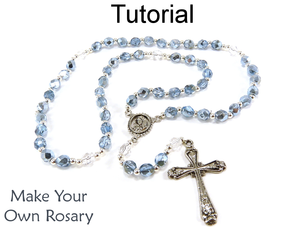 Beading Tutorial Pattern Beaded Rosary Cross Crucifix Simple Bead